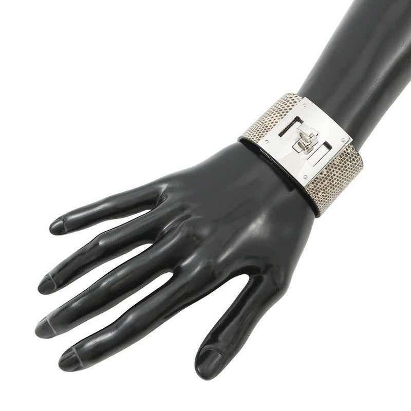 エルメス ブレスレット ケリードッグ オンブレ/シルバー金具 リザードナチュラ D刻印 サイズT2 HERMES アクセサリー