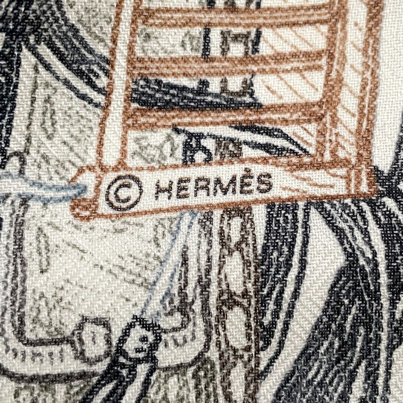 エルメス ストール カレ140 カレジェアン エルメスの世界 LE MONDE D'HERMES カシミヤ シルク 2025秋冬