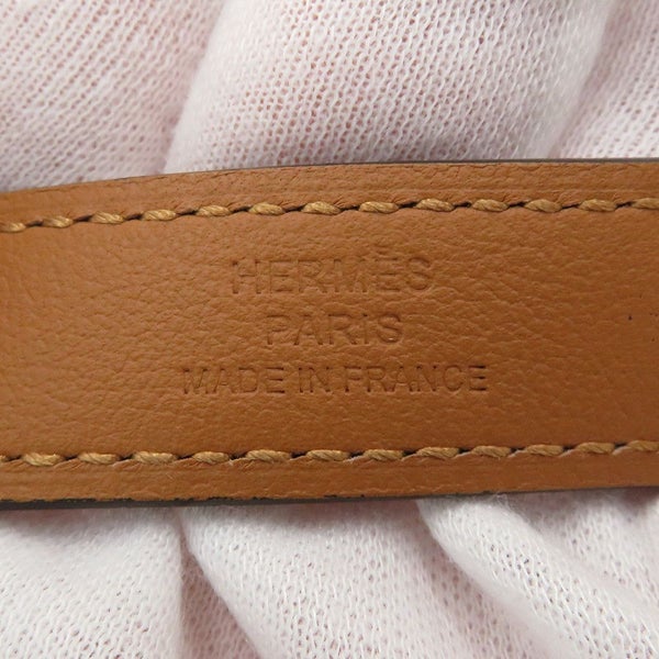 エルメス ケリーベルト18 ニューホワイト/ピンクゴールド金具 エプソン W刻印 HERMES べルト 白