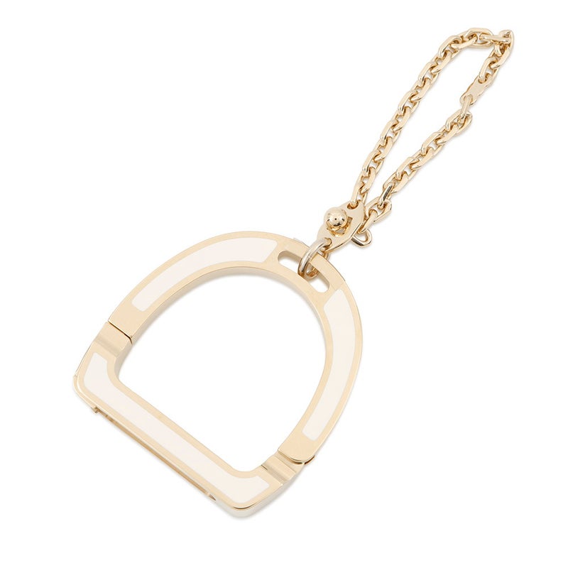 エルメス グローブホルダー イデアル ナタ/シャンパンゴールド金具 メタル HERMES 手袋ホルダー