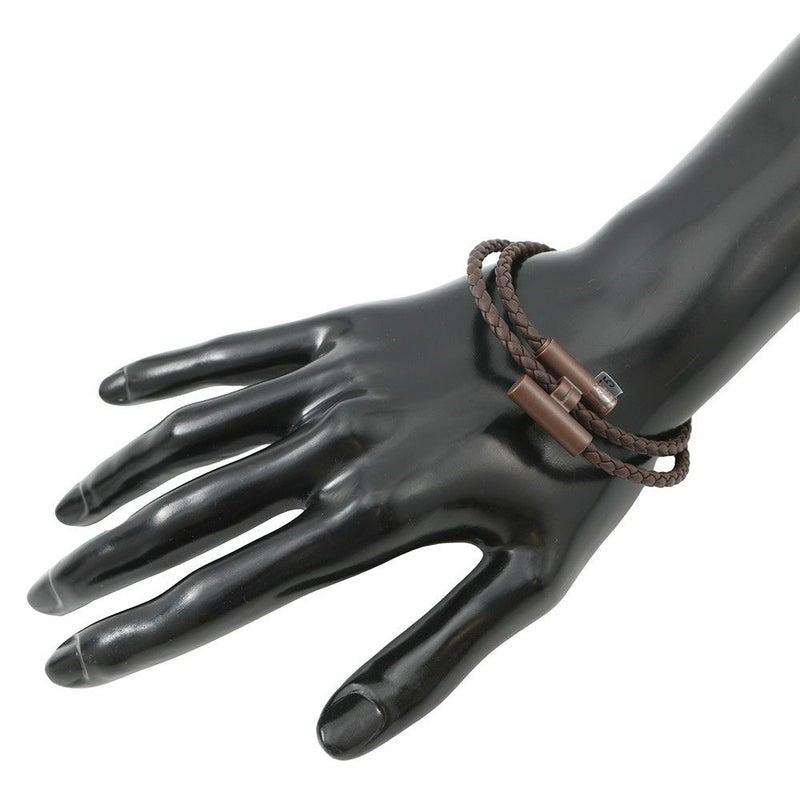 エルメス ブレスレット トゥルニ トレッセ  ブラウン/ブラウン金具 スイフト サイズT5 HERMES アクセサリー ソーブラウン メンズ