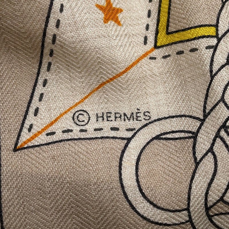 エルメス ストール カレ140 カレジェアン 朝の散歩 La Promenade du Matin HERMES カシミヤ シルク 2023春夏