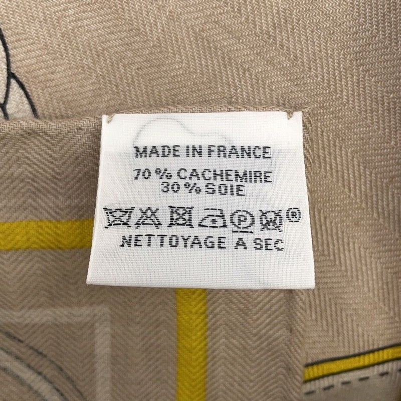 エルメス ストール カレ140 カレジェアン 朝の散歩 La Promenade du Matin HERMES カシミヤ シルク 2023春夏