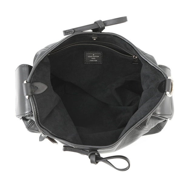 ルイヴィトン ショルダーバッグ ラムレザー キャリーオール・カーゴ バイブ PM M24861 LOUIS VUITTON ヴィトンブラック 黒