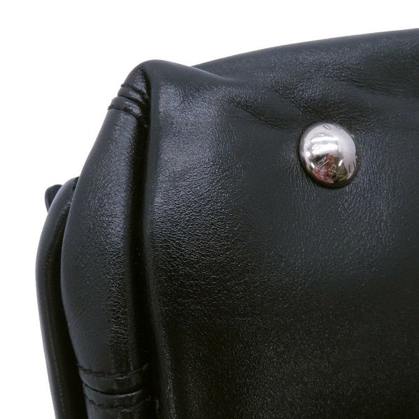 ルイヴィトン ショルダーバッグ ラムレザー キャリーオール・カーゴ バイブ PM M24861 LOUIS VUITTON ヴィトンブラック 黒