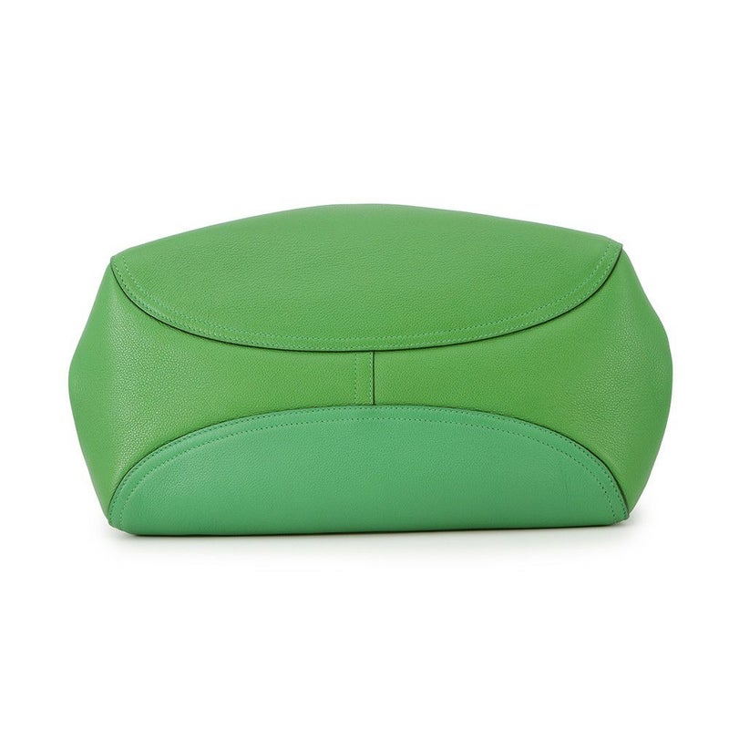 エルメス ハンドバッグ オクサー バンブー/シルバー金具 エバーグレイン □R刻印 HERMES 2wayショルダー