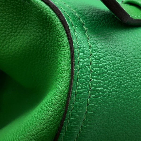 エルメス ハンドバッグ オクサー バンブー/シルバー金具 エバーグレイン □R刻印 HERMES 2wayショルダー