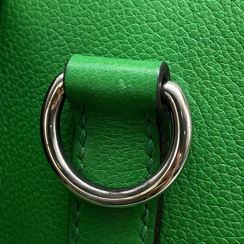 エルメス ハンドバッグ オクサー バンブー/シルバー金具 エバーグレイン □R刻印 HERMES 2wayショルダー