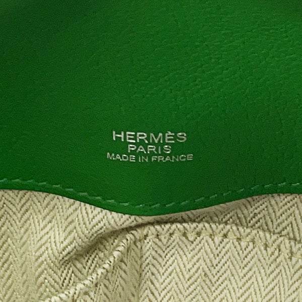 エルメス ハンドバッグ オクサー バンブー/シルバー金具 エバーグレイン □R刻印 HERMES 2wayショルダー