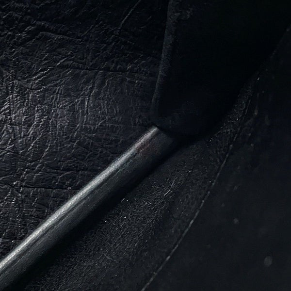 エルメス ハンドバッグ ブラック/ゴールド金具 オーストリッチ 〇D刻印 HERMES バッグ 黒