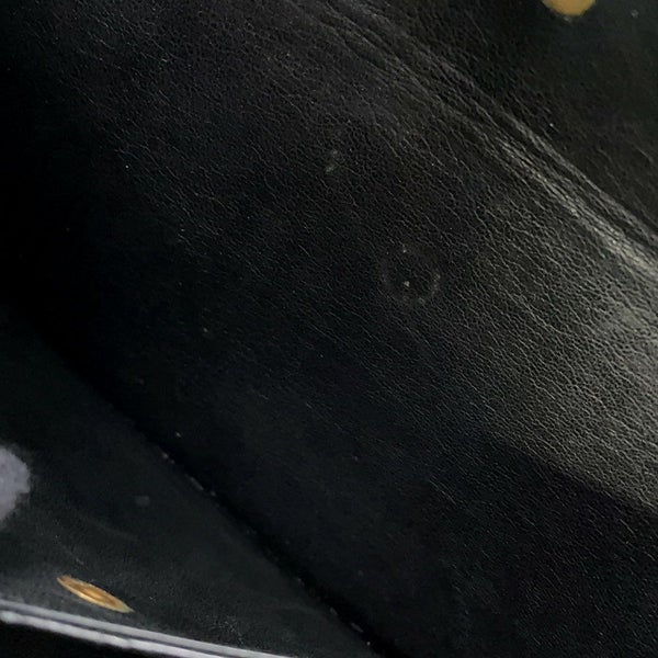 エルメス ハンドバッグ ブラック/ゴールド金具 オーストリッチ 〇D刻印 HERMES バッグ 黒