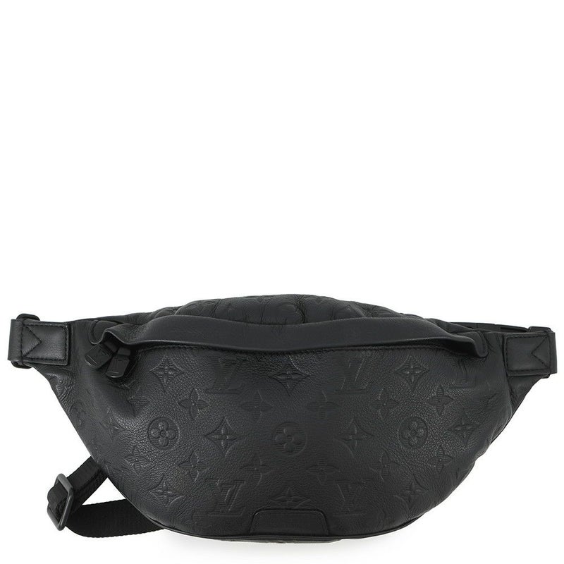 ルイヴィトン ボディバッグ モノグラム・シャドウ ディスカバリー・バムバッグPM M46036 ウエストバッグ 黒 ブラック
