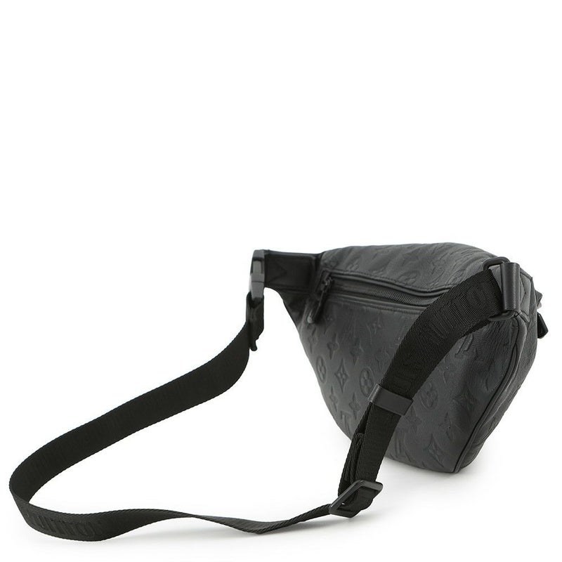 ルイヴィトン ボディバッグ モノグラム・シャドウ ディスカバリー・バムバッグPM M46036 ウエストバッグ 黒 ブラック