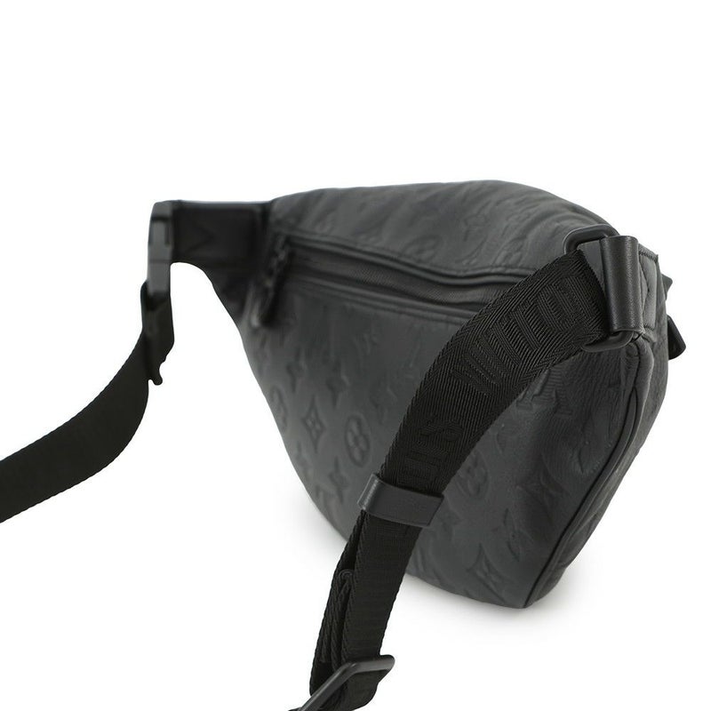 ルイヴィトン ボディバッグ モノグラム・シャドウ ディスカバリー・バムバッグPM M46036 ウエストバッグ 黒 ブラック