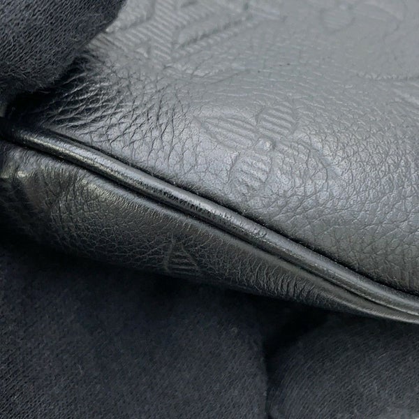 ルイヴィトン ボディバッグ モノグラム・シャドウ ディスカバリー・バムバッグPM M46036 ウエストバッグ 黒 ブラック