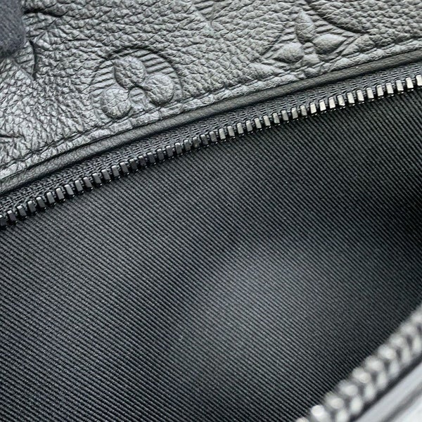 ルイヴィトン ボディバッグ モノグラム・シャドウ ディスカバリー・バムバッグPM M46036 ウエストバッグ 黒 ブラック