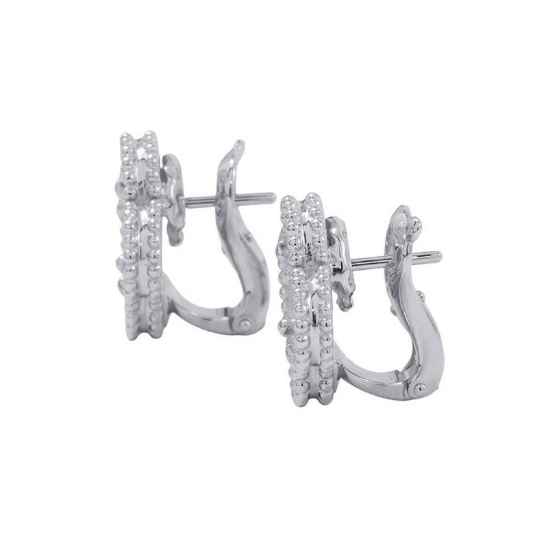 ヴァンクリーフ&アーペル ピアス ヴィンテージ アルハンブラ イヤリング マザーオブパール K18WGホワイトゴールド VCARF48600