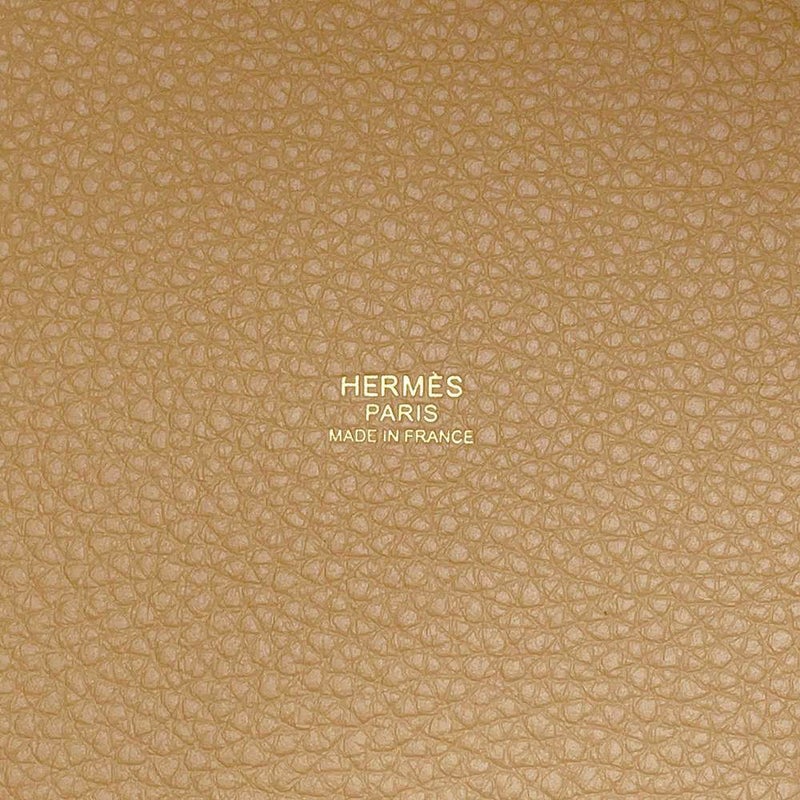 エルメス ハンドバッグ ピコタンロックMM ビスキュイ/ゴールド金具 トリヨンクレマンス U刻印