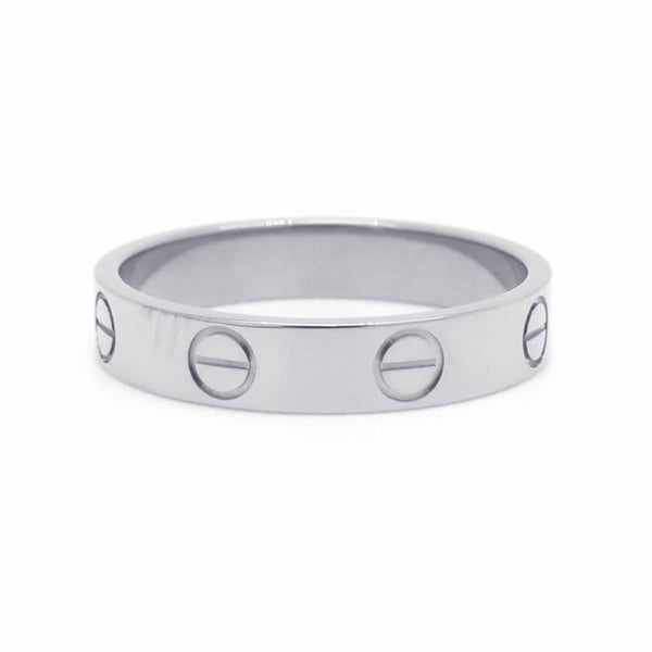 カルティエ リング ミニ ラブリング Love K18WGホワイトゴールド リングサイズ52 CRBB4085152 Cartier 指輪