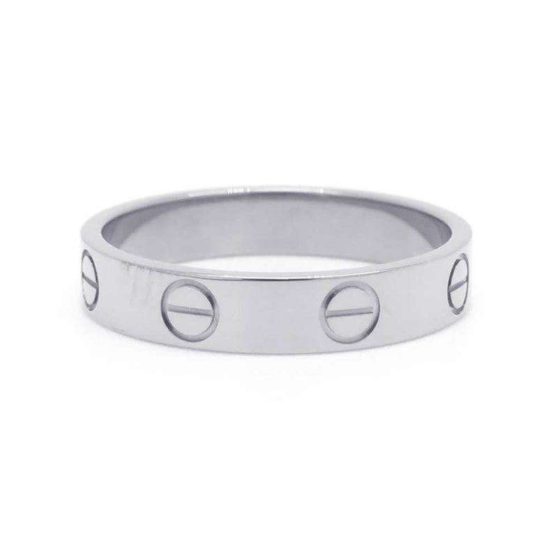 カルティエ リング ミニ ラブリング Love K18WGホワイトゴールド リングサイズ52 CRBB4085152 Cartier 指輪