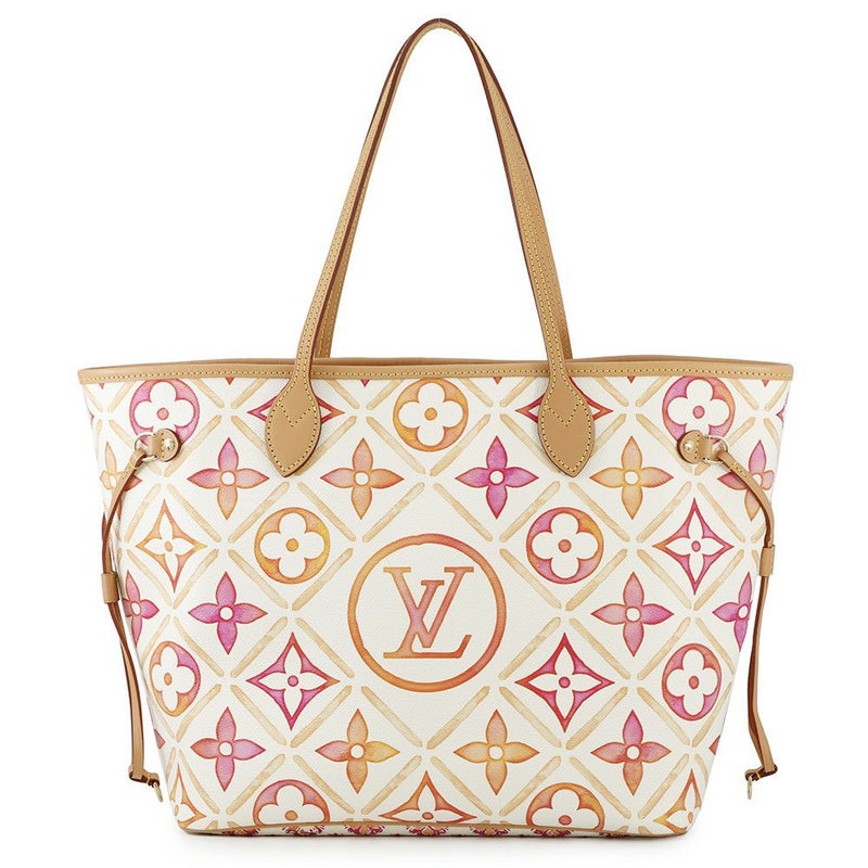 ルイヴィトン トートバッグ モノグラム・タイル/バイ・ザ・プール ネヴァーフルMM M25317 ヴィトン バッグ