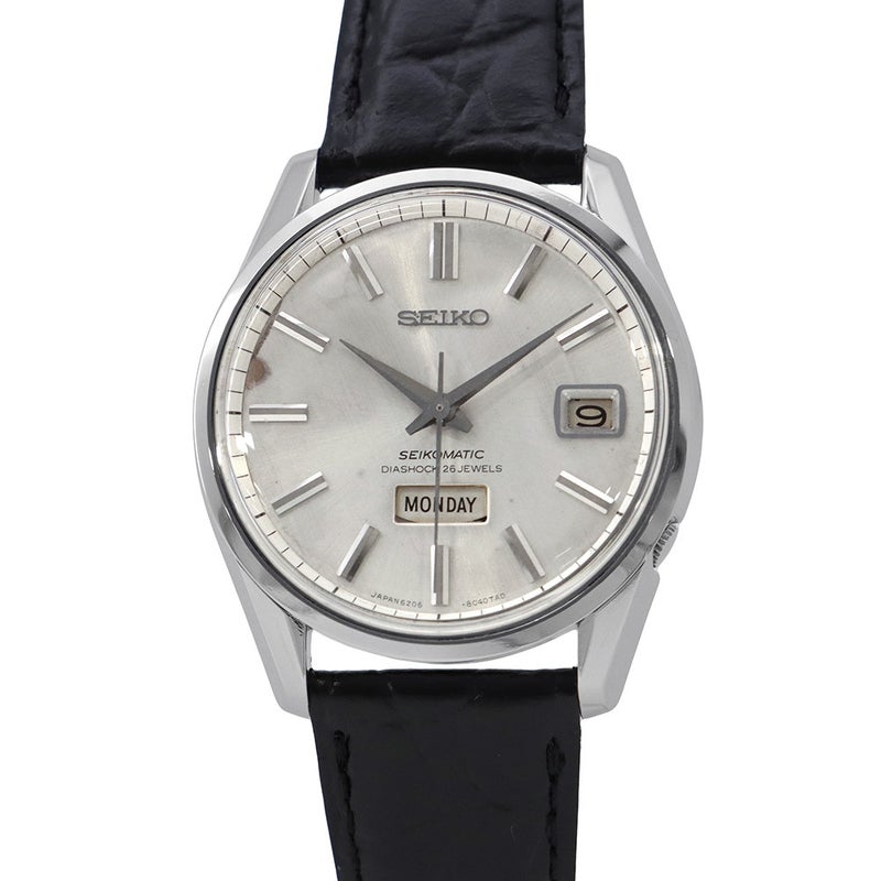 セイコーマチック ウィークデーター デイト 6206-8040 SEIKO 腕時計 ウォッチ シルバー文字盤 アンティーク