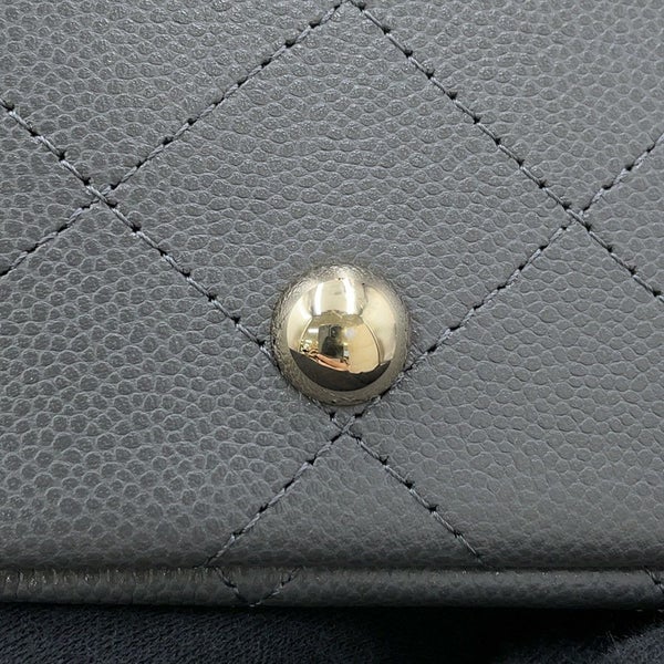 シャネル チェーントートバッグ マトラッセ ココマーク ラージ ショッピングバッグ キャビアスキン A91046 CHANEL