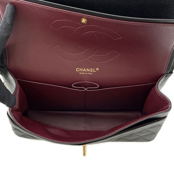 シャネル チェーンショルダーバッグ ココマーク マトラッセ30 キャビアスキン A58600 CHANEL 黒