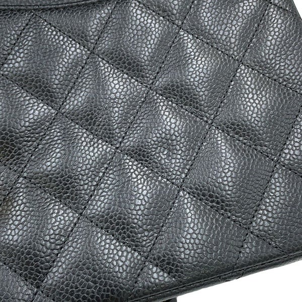 シャネル チェーンショルダーバッグ ココマーク マトラッセ30 キャビアスキン A58600 CHANEL 黒