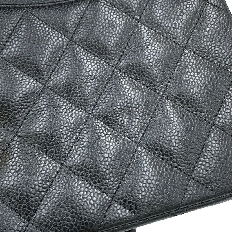 シャネル チェーンショルダーバッグ ココマーク マトラッセ30 キャビアスキン A58600 CHANEL 黒