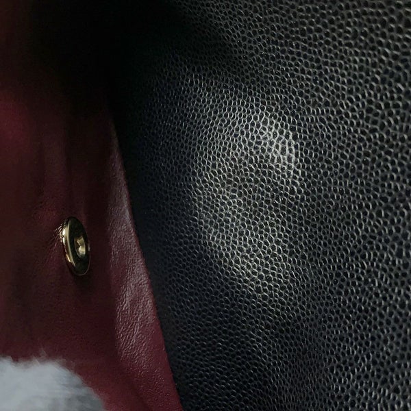 シャネル チェーンショルダーバッグ ココマーク マトラッセ30 キャビアスキン A58600 CHANEL 黒