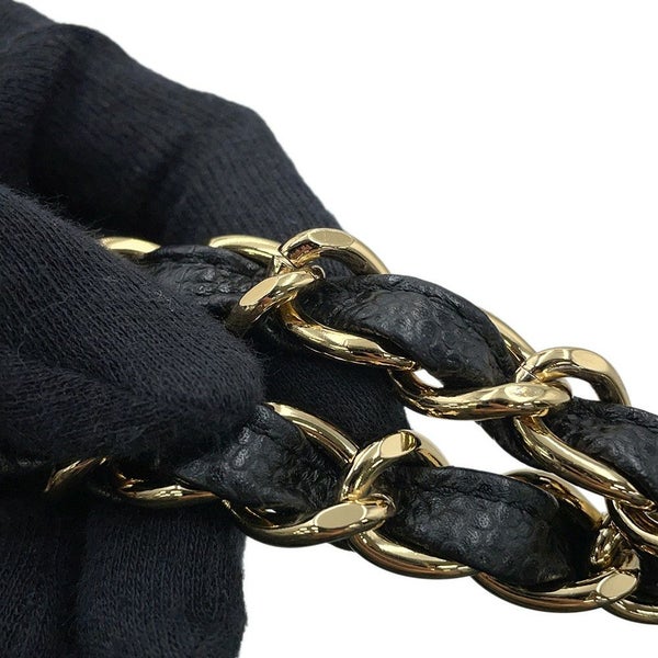 シャネル チェーンショルダーバッグ ココマーク マトラッセ30 キャビアスキン A58600 CHANEL 黒