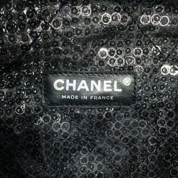シャネル チェーンショルダーバッグ マトラッセ ココマーク メッシュ スパンコール CHANEL 黒 2way
