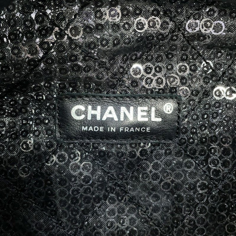 シャネル チェーンショルダーバッグ マトラッセ ココマーク メッシュ スパンコール CHANEL 黒 2way