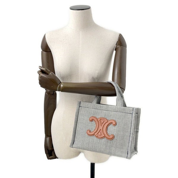 セリーヌ ハンドバッグ カバ タイス スモール キャンバス 199162FU5 CELINE 2way ストライプ