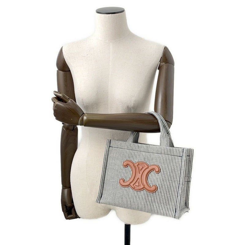 セリーヌ ハンドバッグ カバ タイス スモール キャンバス 199162FU5 CELINE 2way ストライプ