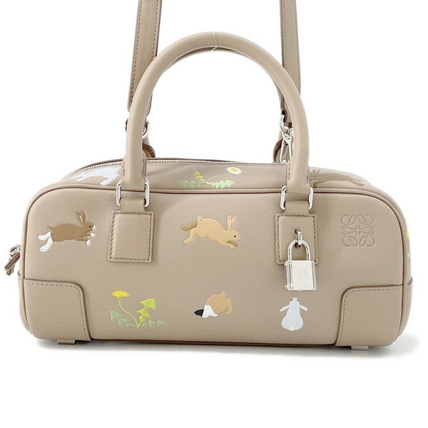 ロエベ ハンドバッグ Suna Fujitaコラボ アマソナ23 クロップド バッグ レザー LOEWE 2way ウサギ