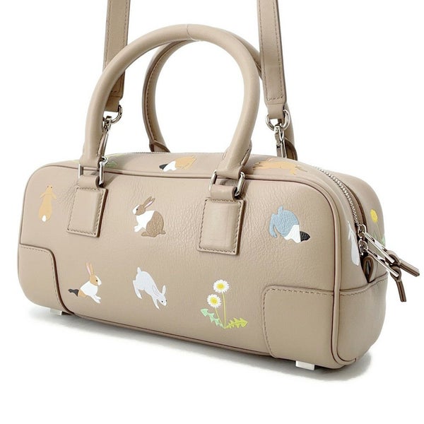 ロエベ ハンドバッグ Suna Fujitaコラボ アマソナ23 クロップド バッグ レザー LOEWE 2way ウサギ