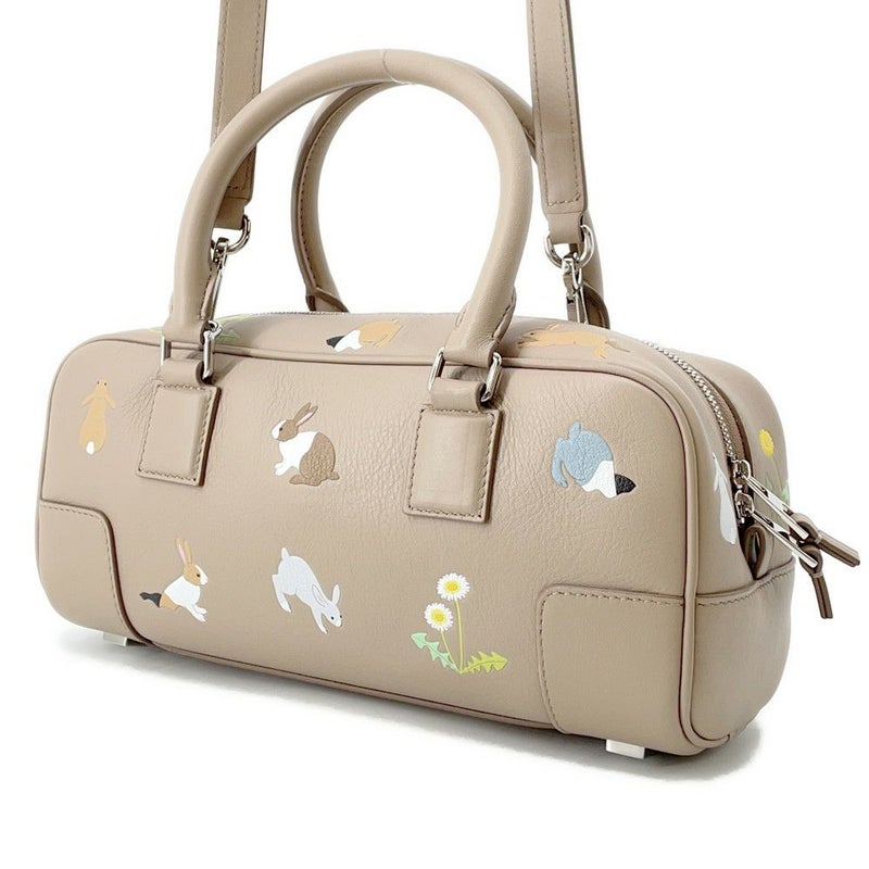 ロエベ ハンドバッグ Suna Fujitaコラボ アマソナ23 クロップド バッグ レザー LOEWE 2way ウサギ