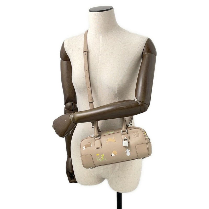 ロエベ ハンドバッグ Suna Fujitaコラボ アマソナ23 クロップド バッグ レザー LOEWE 2way ウサギ