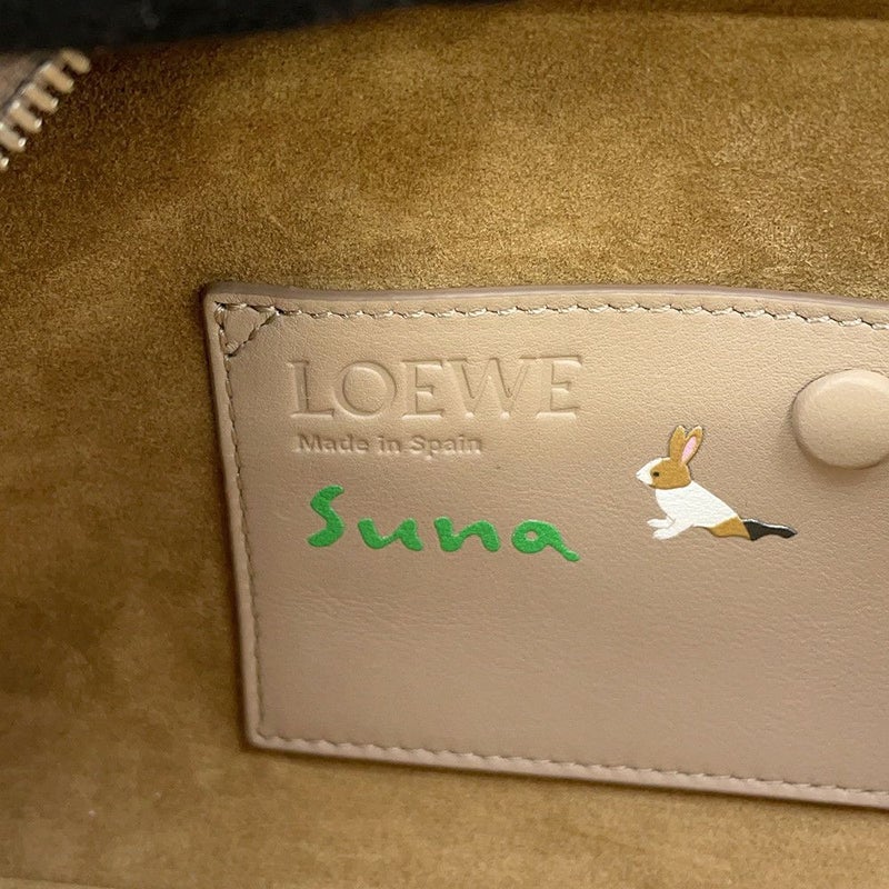 ロエベ ハンドバッグ Suna Fujitaコラボ アマソナ23 クロップド バッグ レザー LOEWE 2way ウサギ