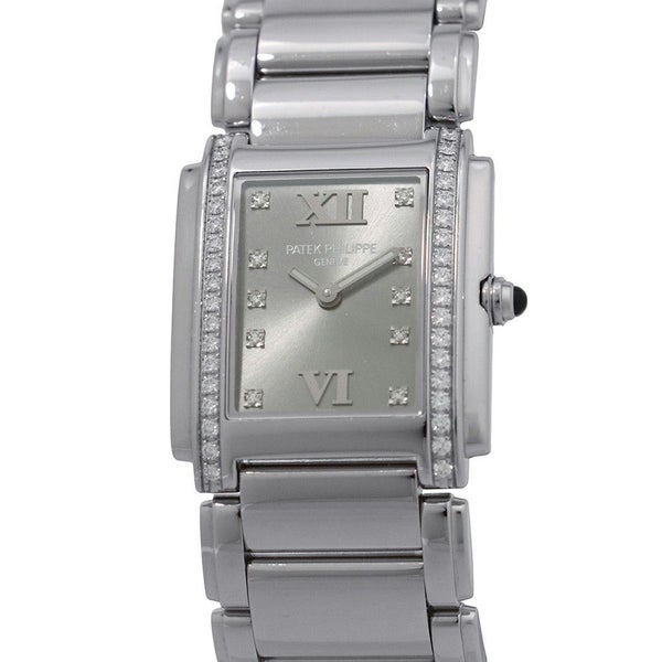 パテックフィリップ トゥエンティ4 36Pダイヤベゼル 4910/10A-010 PATEK PHILIPPE グレー文字盤 10Pダイヤ