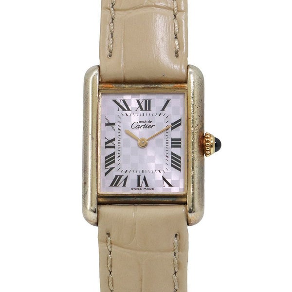 カルティエ タンク マスト SM W1017554 Cartier 腕時計 パープル文字盤 クォーツ