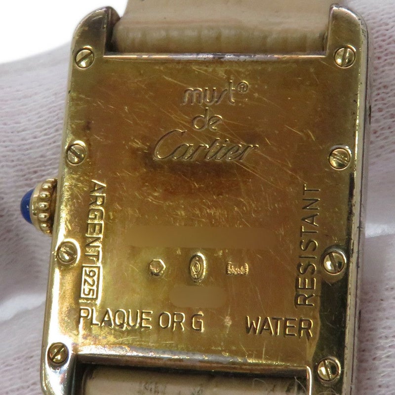 カルティエ タンク マスト SM W1017554 Cartier 腕時計 パープル文字盤 クォーツ