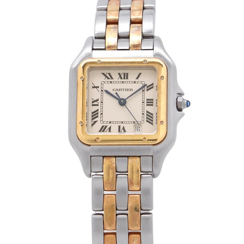 カルティエ パンテール MM 2ロウ W25028B6 Cartier 腕時計 アイボリー文字盤 クォーツ