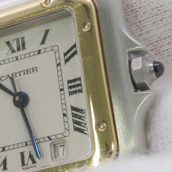 カルティエ パンテール MM 2ロウ W25028B6 Cartier 腕時計 アイボリー文字盤 クォーツ
