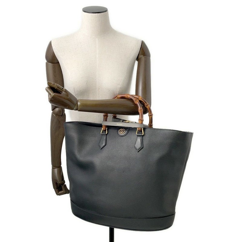 グッチ トートバッグ ダイアナ ラージ レザー 746270 GUCCI 2way 黒