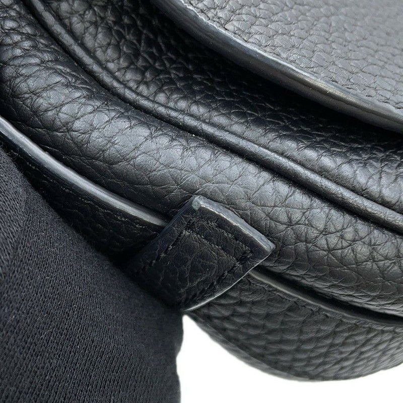 クリスチャン・ディオール ハンドバッグ サドル ミニソフトバッグ レザー 1ADHO023 Christian Dior 2way 黒