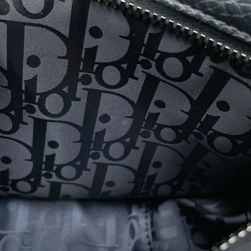 クリスチャン・ディオール ハンドバッグ サドル ミニソフトバッグ レザー 1ADHO023 Christian Dior 2way 黒