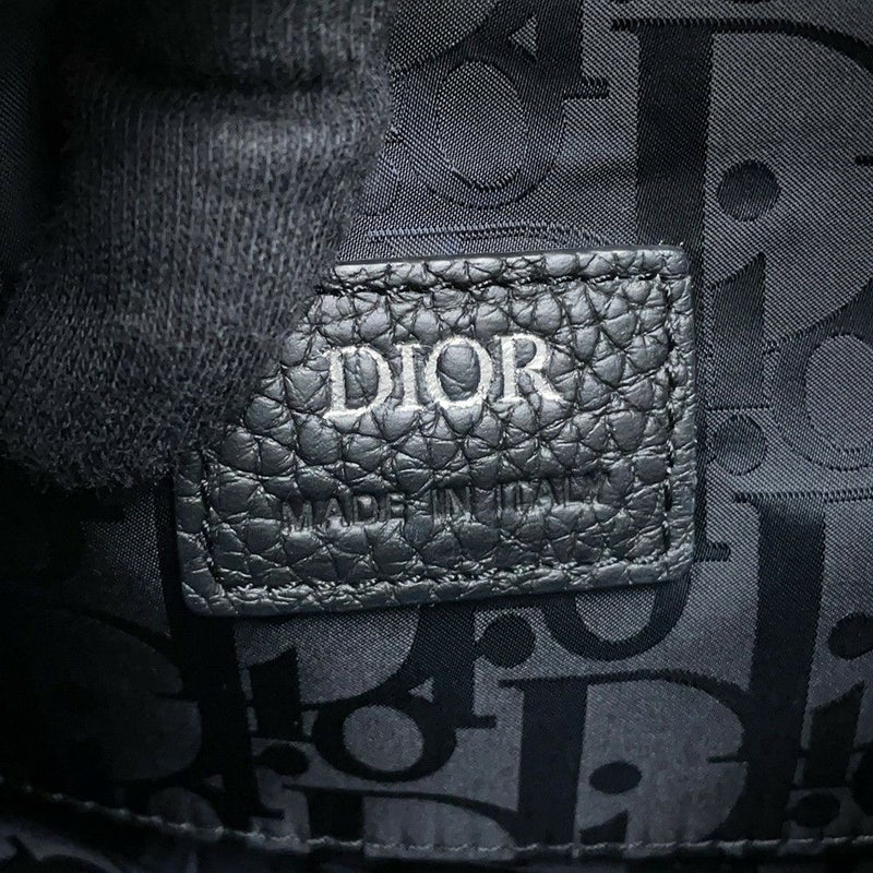 クリスチャン・ディオール ハンドバッグ サドル ミニソフトバッグ レザー 1ADHO023 Christian Dior 2way 黒